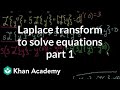 Laplace transform to solve an equation | Laplace transform | Differential Equations | Khan Academy