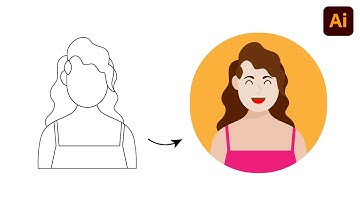 Flat Vector Character Design Process from Scratch inside Adobe Illustrator | Adobe Illustrator