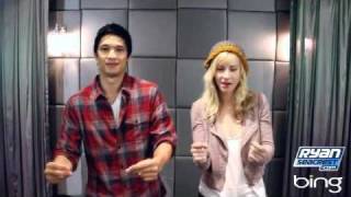 Harry Shum Jr. and Heather Morris From Glee Teach You How to Dougie | On Air With Ryan Seacrest(