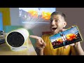 Trying Weird Things on World's First Smart Projector !