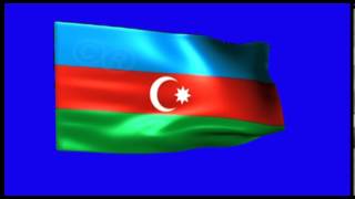 Azerbaijan Flag Green Screen