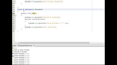 Multithreading in java using Runnable interface in Hindi n English Language