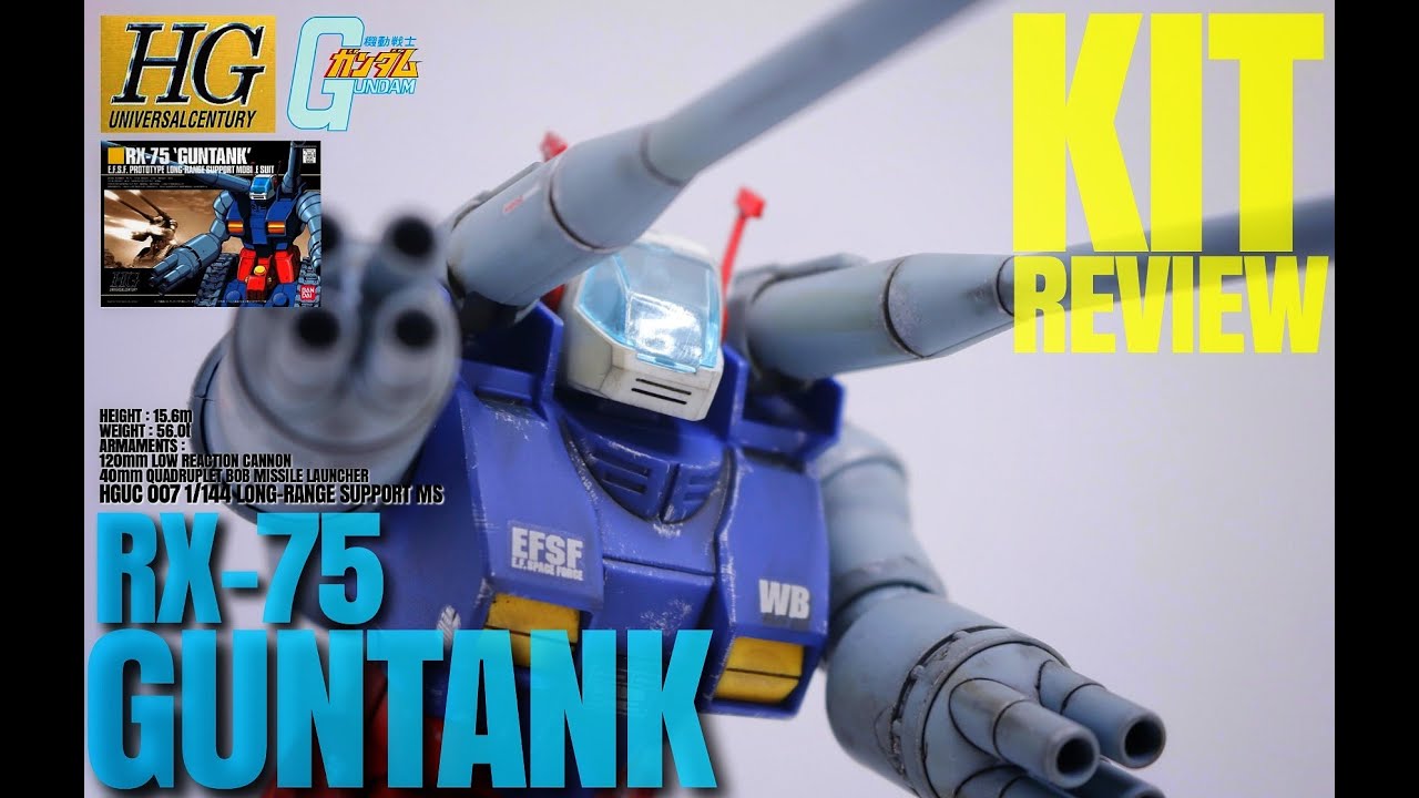 ガンプラレビュー：HGUC 007 1/144 ガンタンク＃1】縁の下の力持ち