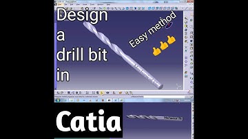Design a drill bit in Catia 2013 easy method,, 👍👍