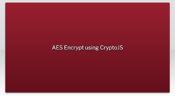 AES Encrypt using CryptoJS