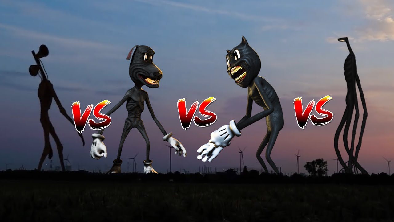 Siren Head VS Cartoon Cat VS Cartoon Dog VS Light Head YouTube