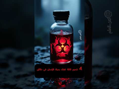 4 سموم قاتلة تفتك بجسم الانسان في دقائق