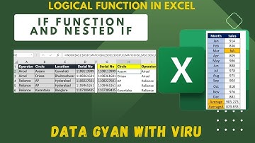 How to use IF functions in Excel ( हिंदी में ) MS Excel - IF Function #ifs #iffunction #excel