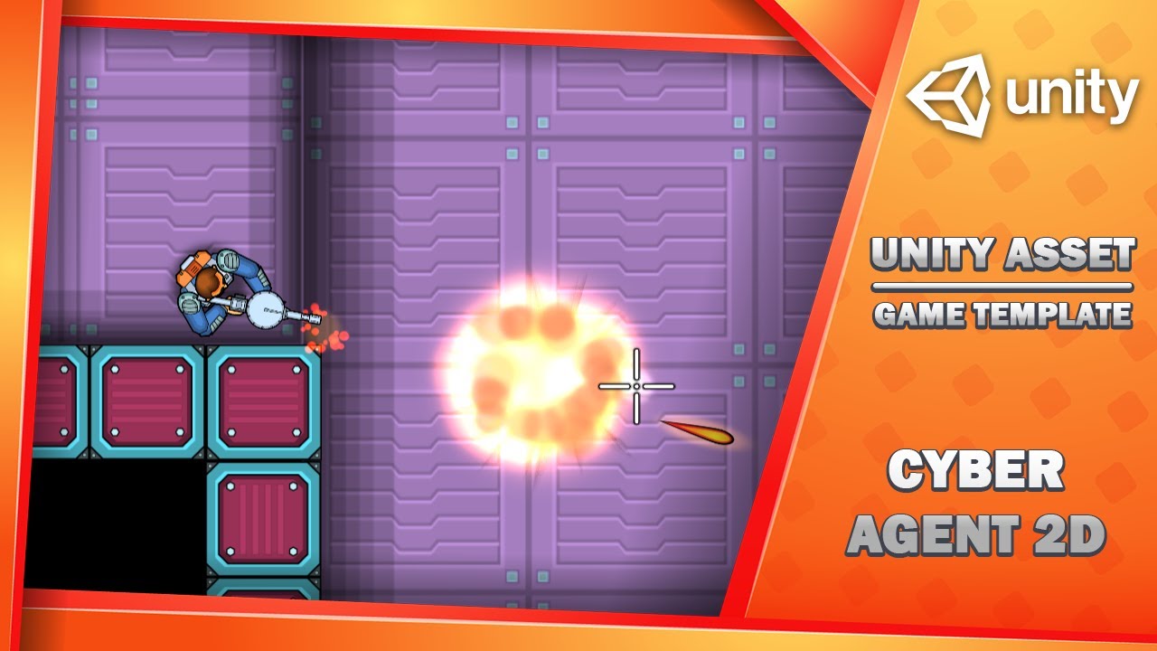 Cyber Agent 2D - Game Template, video preview 13