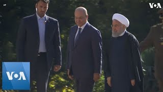 Iranian President Rouhani welcomes Iraqi President Salih to Tehran