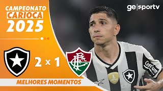 Thumbnail for BOTAFOGO 2 X 1 FLUMINENSE | MELHORES MOMENTOS | 6ª RODADA CAMPEONATO CARIOCA 2025 | ge.globo