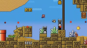 Super Mario Bros. X (SMBX) - Custom Level - Desert Ruins
