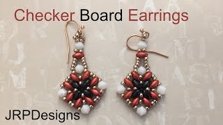 Checker Board Earrings