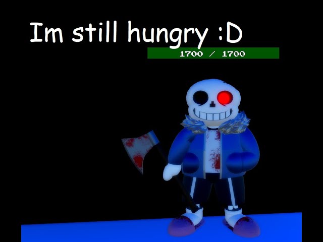 Playing as Assured Prey Horror Sans in Undertale: Last Joke! (Roblox) 