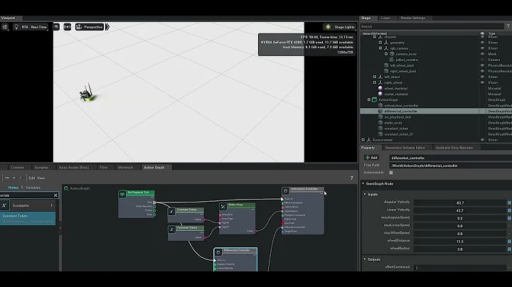 isaac sim robot simple move