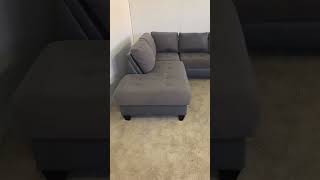 Comfy Gray L-Shape Sectional For Sale | Used Furniture Stores Delaware #shorts