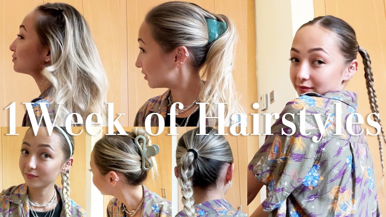 ケイナの1週間ヘアアレンジ｜簡単で可愛い♪｜学校🏫ジム💪おでかけ💄｜1Week of Hairstyles