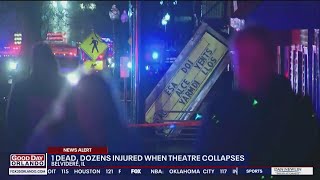 1 dead, dozens injured when theatre roof collapses at concert
