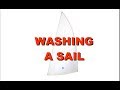 WASHING A SAIL