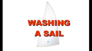 Cleaning a Sail