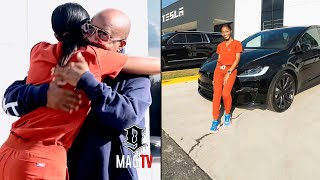 Jermaine Dupri Surprises Daughter Shaniah With A New Tesla Model X! 🚘