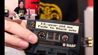 Reacting To Myself at Age 13 Playing the Fade to Black Solo!