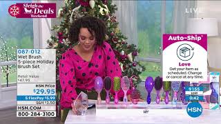 Wet Brush 5piece Holiday Brush Set  Purple screenshot 4