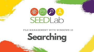 File Management with Windows 10 - Part 3: Organizing Files - Searching for Files