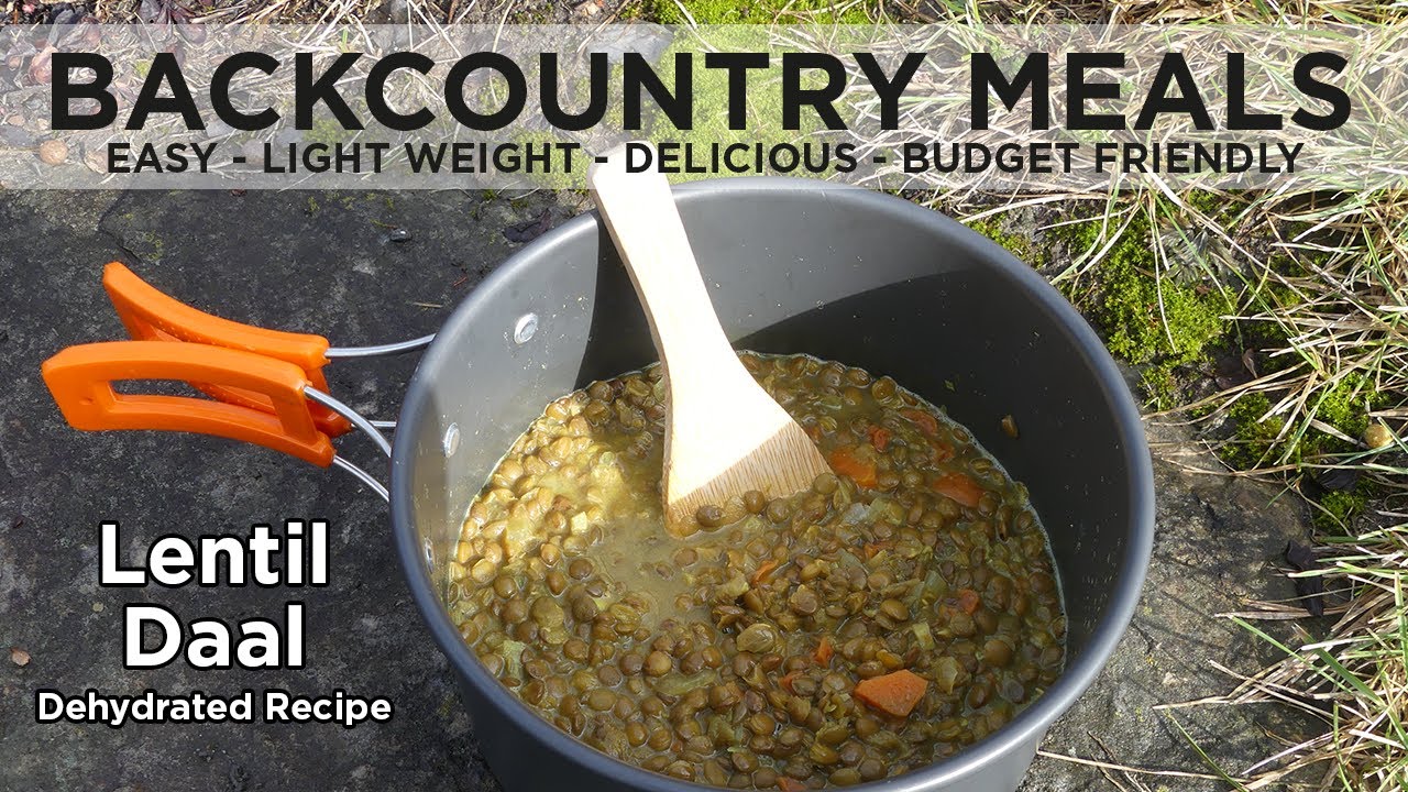 Easy Lentil Dal recipe Dehydrated meals Backcountry Backpacking