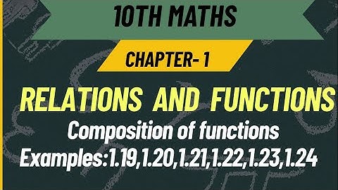 10th Maths samacheer kalvi [Relations And  Functions] in Tamil