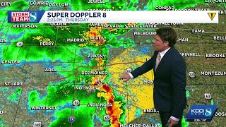 Iowa weather: Tracking Thursday afternoon storms; tornado watch for 40 counties