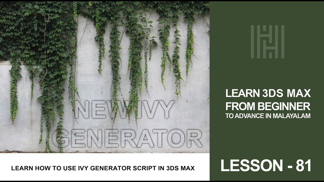 3Ds Max Tutorial Lesson 81 / Learn To Ivy In 3Ds Max - YouTube