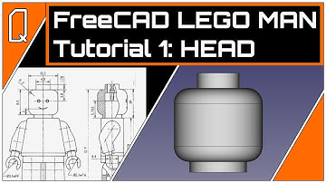 FreeCAD 0.19 Lego Man Tutorial Ep 1 - Head  |  Easy Beginner FreeCAD Tutorial