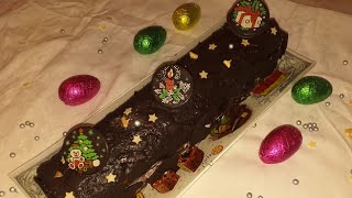 طريقة تحضير رولي الشوكولا لمناسبة رأس السنة | Recette de bûche au  chocolat 