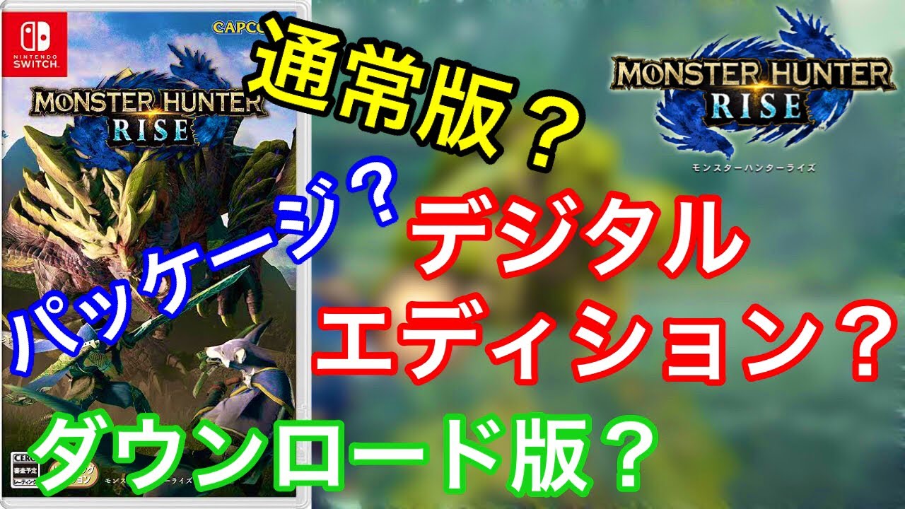 MHRise】どのラインナップを買えば良いか？購入方法が分からない方へ