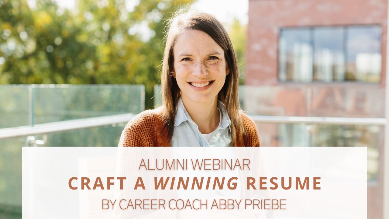 Resume webinar recording