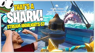 THAT'S A SHARK! FUNNY SEA OF THIEVES STEALS & HOTMICS! & MORE! || Pace22 Stream Highlights #57