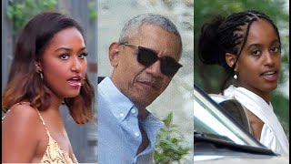 Barack Obama Kicks Off Family Vacation On Father’s Day With Daughters Sasha,  & Malia, In France