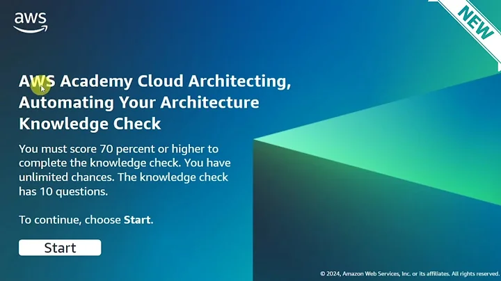 Module 11 Knowledge Check Answers | Automating Your Architecture | AWS CLOUD ARCHITECTING
