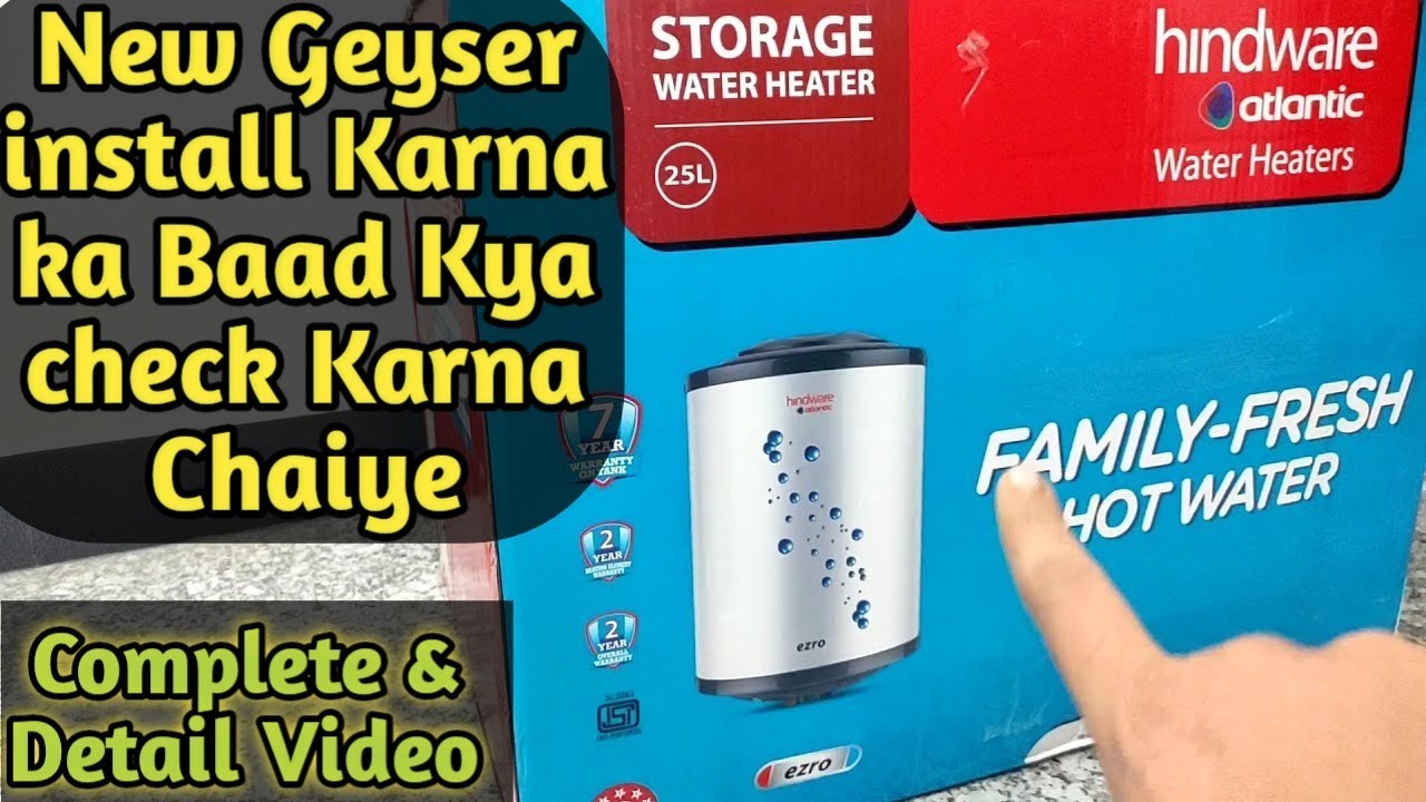 Hindware 25 L Water Heater Unboxing and installation | Cheapest Water Heater  with ABS Body (Hindi) - YouTube