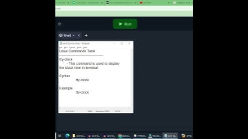 tty clock command in Linux Tamil #shorts