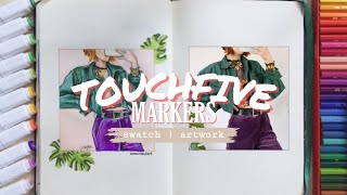 36Pcs Markers For Only Php499 Touchfive Markers Swatch & Artwork