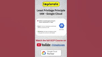 Least Privilege Principle in IAM 🧠 | Secure Access in Google Cloud #implovate #googlecloud
