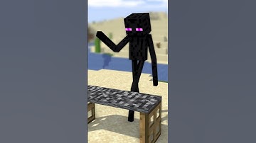 HELP Enderman not to lose!  #minecraft #shorts #herobrine #zombie #skeleton
