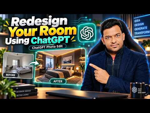 Video thumbnail: How to Redesign Your Room Using ChatGPT | AI Interior Design Tutorial