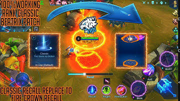 CLASSIC RECALL TO FIRE CROWN RECALL SCRIPT | 💯 WORKING | BEATRIX PATCH | KERTZY ML