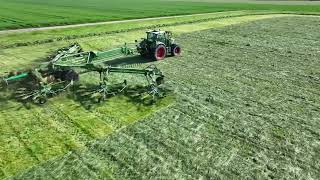 Krone Swadro 2000 19m geballte Arbeitsbreite mit Fendt 2k23