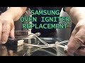 Replacing the Oven Igniter in a Samsung Gas Range - Model FX710BGS