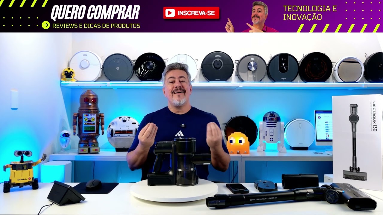 Como retirar e colocar a bateria no Aspirador vertical LIECTROUX i30