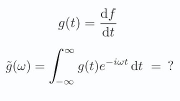 Fourier transform of a derivative
